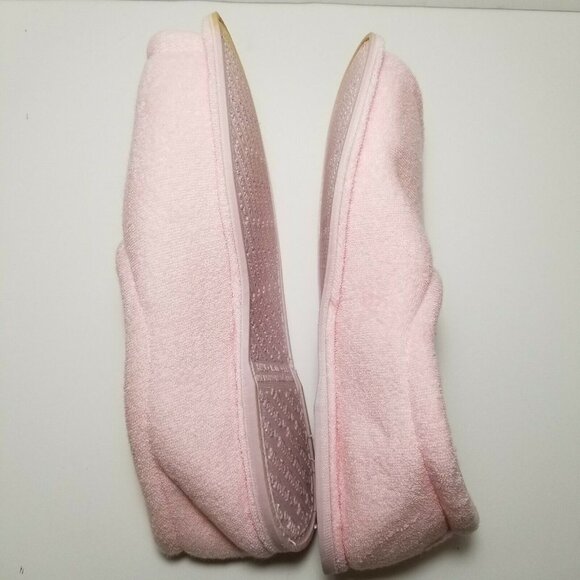 Tender Tootsies slippers pink size S french terry - Picture 7 of 9